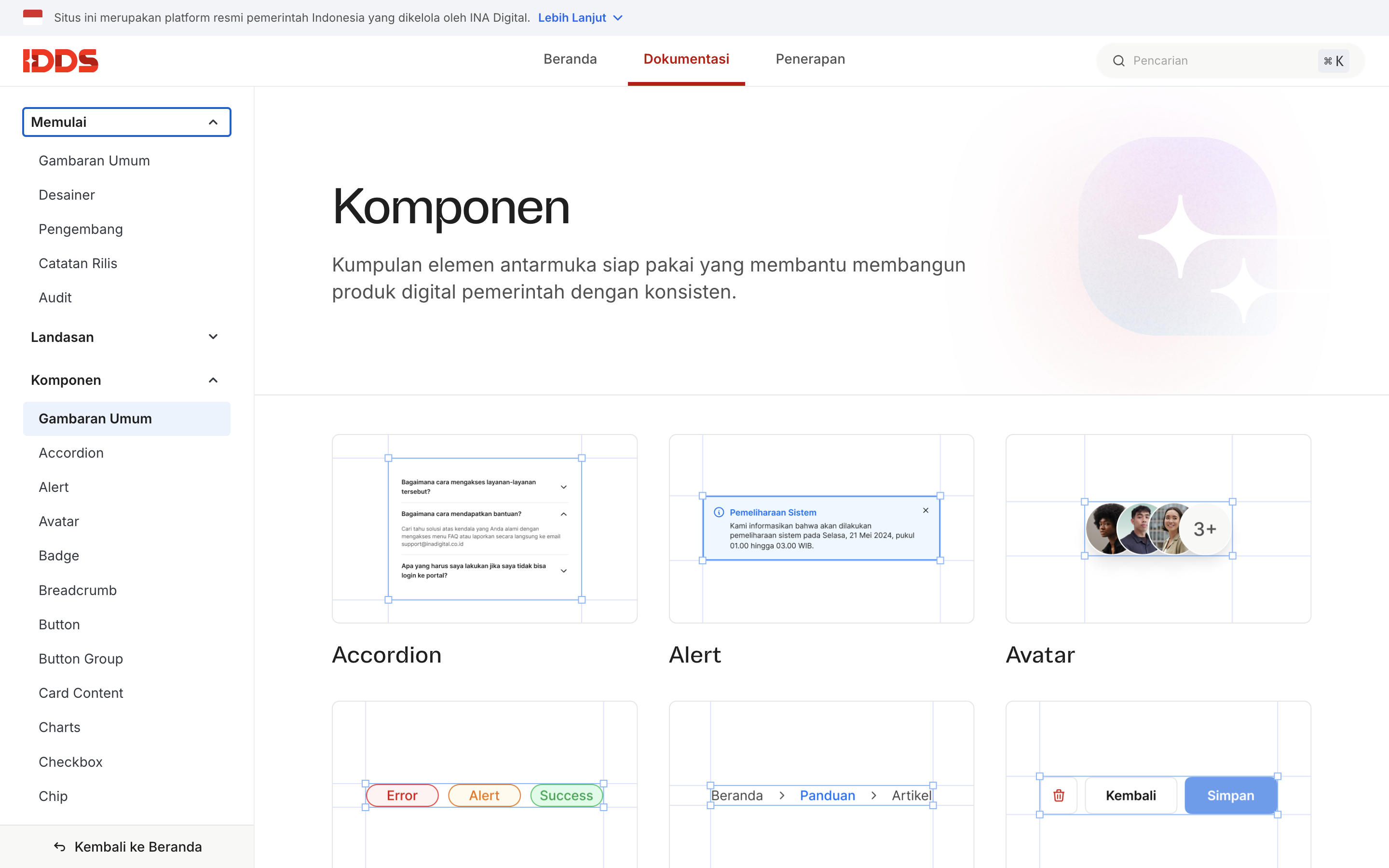 IDDS component library documentation