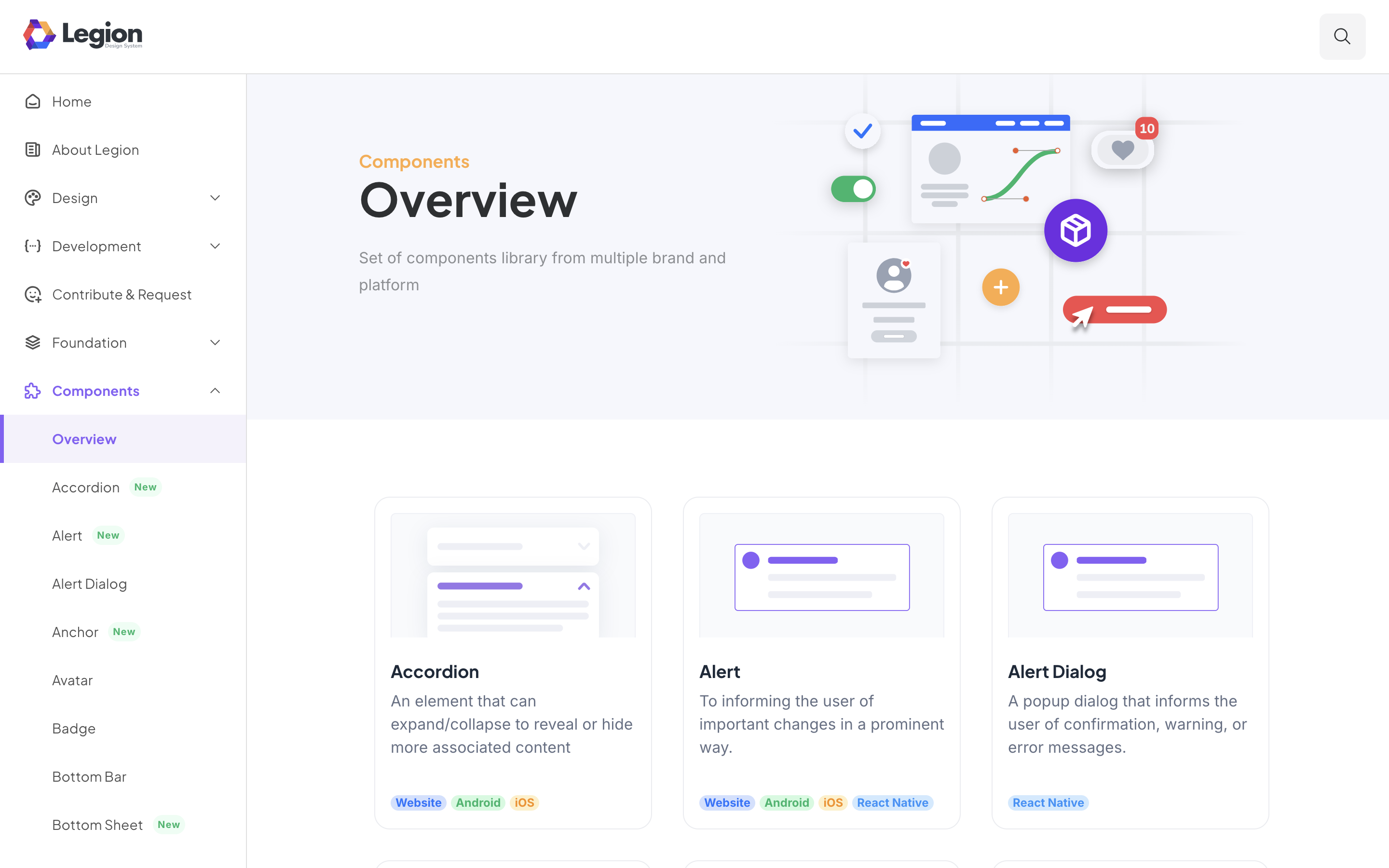 Legion Design System — preview 2