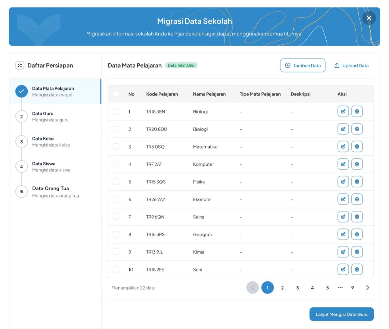 Pijar — guided DAPODIK migration wizard